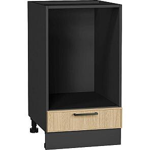 Шкаф нижний под духовку Эйр Real Oak/Graphite 816*450*476