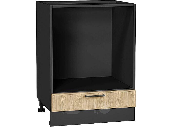 Шкаф нижний под духовку Эйр Real Oak/Graphite 816*600*476