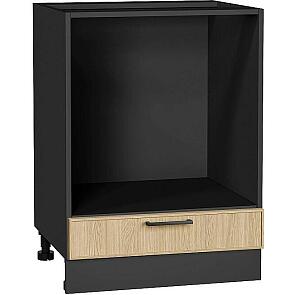 Шкаф нижний под духовку Эйр Real Oak/Graphite 816*600*476