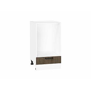 Шкаф нижний под духовку Флэт Brown Casella Oak 2S/Белый 816*450*476