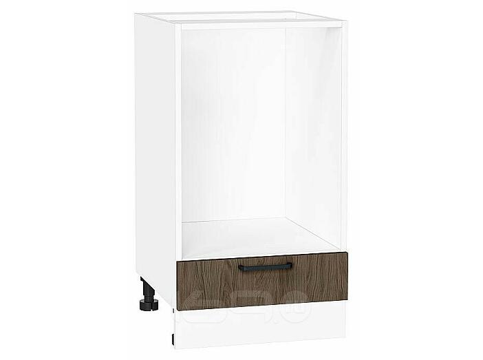 Шкаф нижний под духовку Флэт Brown Casella Oak 2S/Белый 816*450*476