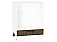 Шкаф нижний под духовку Флэт Brown Casella Oak 2S/Белый 816*600*476
