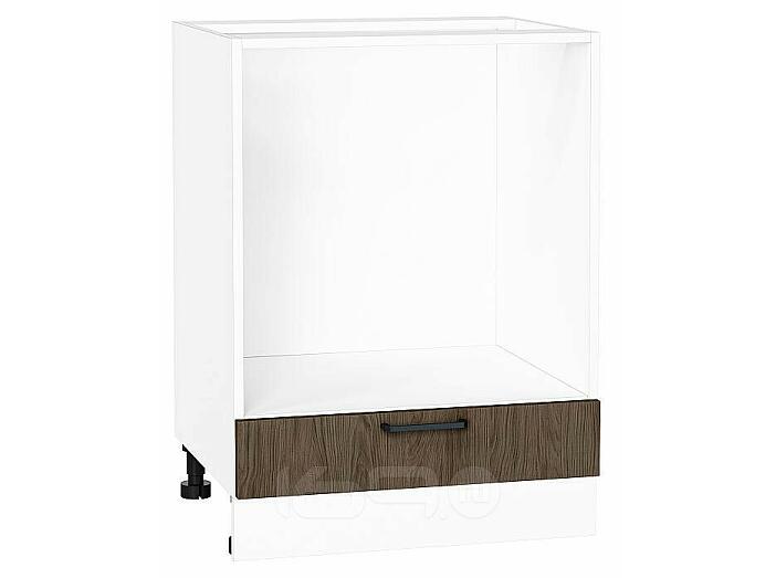 Шкаф нижний под духовку Флэт Brown Casella Oak 2S/Белый 816*600*476