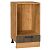 Шкаф нижний под духовку Флэт Brown Casella Oak 2S/Дуб Вотан 816*450*476