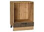 Шкаф нижний под духовку Флэт Brown Casella Oak 2S/Дуб Вотан 816*600*476