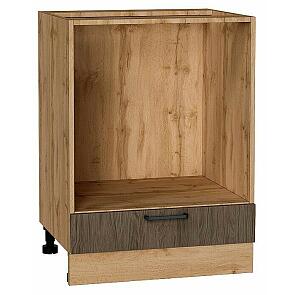 Шкаф нижний под духовку Флэт Brown Casella Oak 2S/Дуб Вотан 816*600*476
