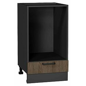 Шкаф нижний под духовку Флэт Brown Casella Oak 2S/Graphite 816*450*476