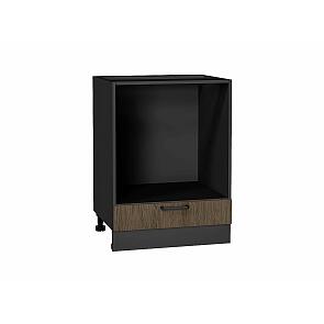 Шкаф нижний под духовку Флэт Brown Casella Oak 2S/Graphite 816*600*476