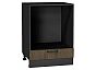 Шкаф нижний под духовку Флэт Brown Casella Oak 2S/Graphite 816*600*476