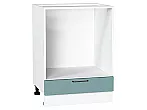Шкаф нижний под духовку Флэт Grey-green In 2S/Белый 816*600*476