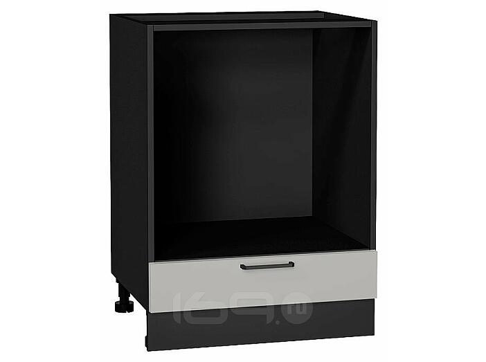 Шкаф нижний под духовку Флэт Light Grey In 2S/Graphite 816*600*476