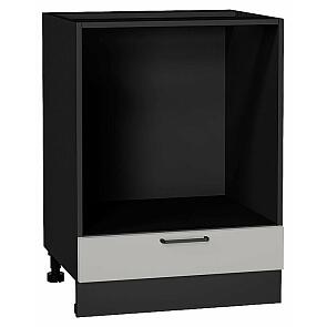 Шкаф нижний под духовку Флэт Light Grey In 2S/Graphite 816*600*476