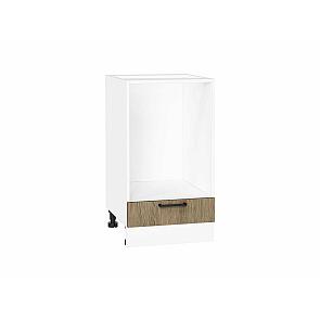 Шкаф нижний под духовку Флэт Natural Casella Oak 2S/Белый 816*450*476