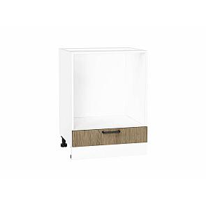 Шкаф нижний под духовку Флэт Natural Casella Oak 2S/Белый 816*600*476