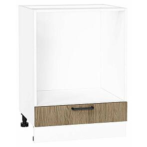 Шкаф нижний под духовку Флэт Natural Casella Oak 2S/Белый 816*600*476