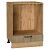 Шкаф нижний под духовку Флэт Natural Casella Oak 2S/Дуб Вотан 816*600*476