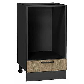Шкаф нижний под духовку Флэт Natural Casella Oak 2S/Graphite 816*450*476
