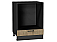 Шкаф нижний под духовку Флэт Natural Casella Oak 2S/Graphite 816*600*476