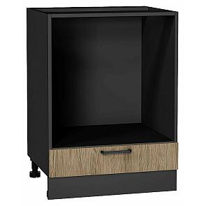 Шкаф нижний под духовку Флэт Natural Casella Oak 2S/Graphite 816*600*476