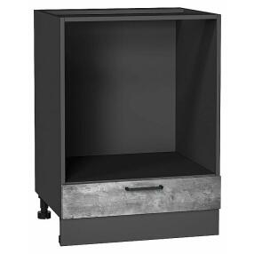 Шкаф нижний под духовку Флэт Temple Stone 2S/Graphite 816*600*476
