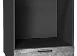 Шкаф нижний под духовку Флэт Temple Stone 2S/Graphite 816*600*476