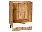 Шкаф нижний под духовку Флэт White In 2S/Дуб Вотан 816*600*476