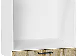 Шкаф нижний под духовку Флэт Wotan Oak 2S/Белый 816*600*476