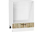 Шкаф нижний под духовку Флэт Wotan Oak 2S/Белый 816*600*476