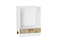 Шкаф нижний под духовку Флэт Wotan Oak 2S Белый | 60 см