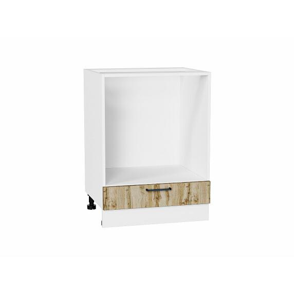 Шкаф нижний под духовку Флэт Wotan Oak 2S/Белый 816*600*476