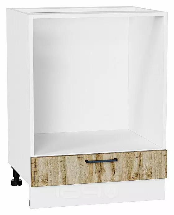 Шкаф нижний под духовку Флэт Wotan Oak 2S/Белый 816*600*476