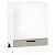 Шкаф нижний под духовку Фрейм Clay Silk/Белый 816*600*480