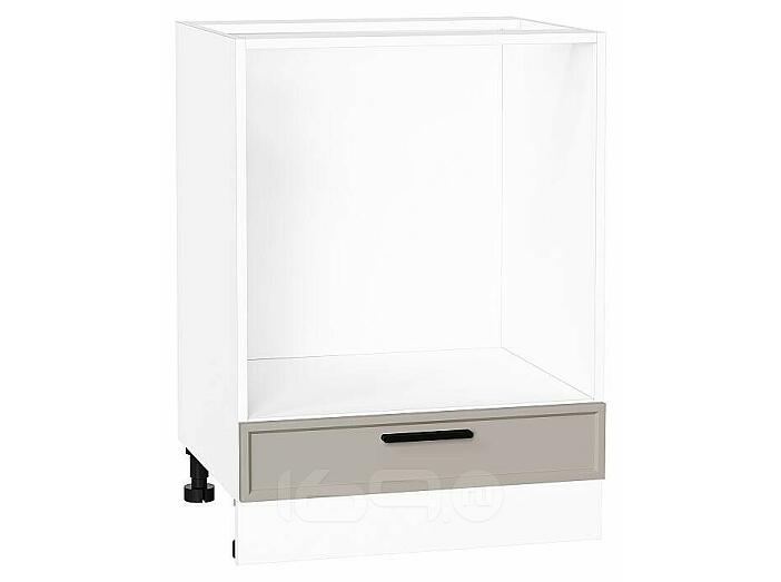 Шкаф нижний под духовку Фрейм Clay Silk/Белый 816*600*480