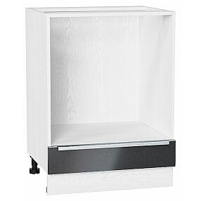 Шкаф нижний под духовку Фьюжн Anthracite Белый 816*600*476