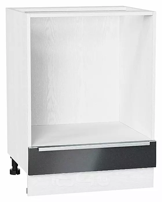 Шкаф нижний под духовку Фьюжн Anthracite Белый 816*600*476