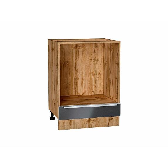 Шкаф нижний под духовку Фьюжн Anthracite Дуб Вотан 816*600*476
