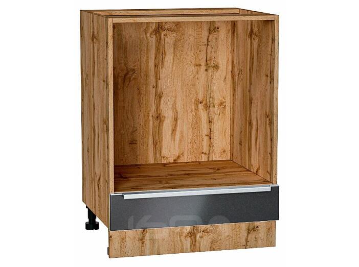Шкаф нижний под духовку Фьюжн Anthracite Дуб Вотан 816*600*476