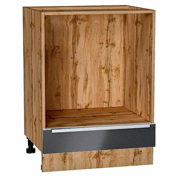 Шкаф нижний под духовку Фьюжн Anthracite Дуб Вотан 816*600*476