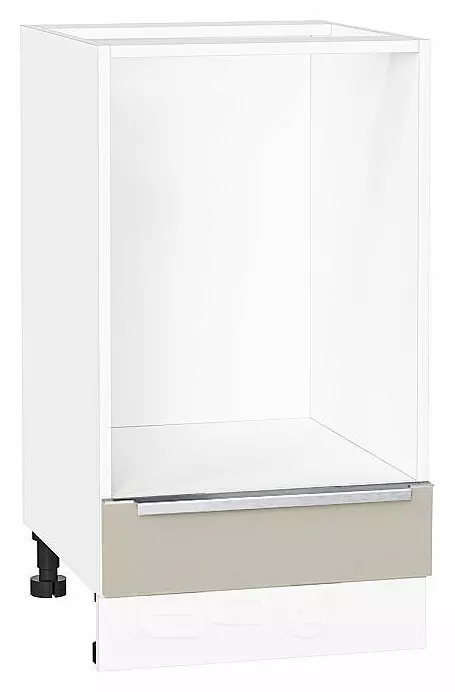Шкаф нижний под духовку Фьюжн Cream Silk/Белый 816*450*476