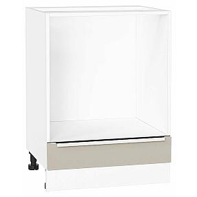 Шкаф нижний под духовку Фьюжн Cream Silk/Белый 816*600*476