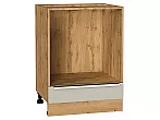 Шкаф нижний под духовку Фьюжн Cream Silk/Дуб Вотан 816*600*476