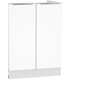 Шкаф нижний под мойку с 2-мя дверцами Фьюжн НМ 600 Brilliant-Белый