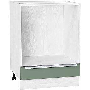 Шкаф нижний под духовку Фьюжн НД 600 Silky Mint-Белый