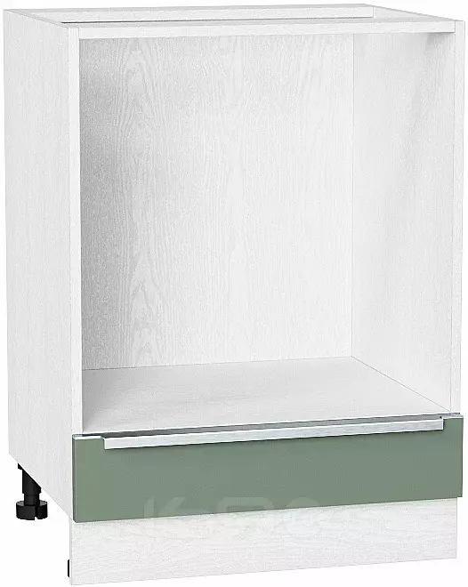 Шкаф нижний под духовку Фьюжн НД 600 Silky Mint-Белый