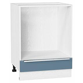 Шкаф нижний под духовку Фьюжн Silky Blue Белый 816*600*476