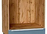 Шкаф нижний под духовку Фьюжн Silky Blue Дуб Вотан 816*600*476