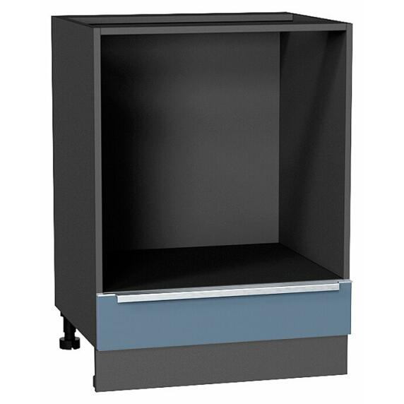 Шкаф нижний под духовку Фьюжн Silky Blue Graphite 816*600*476