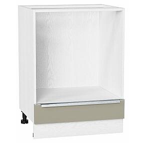 Шкаф нижний под духовку Фьюжн Silky Grey Белый 816*600*476