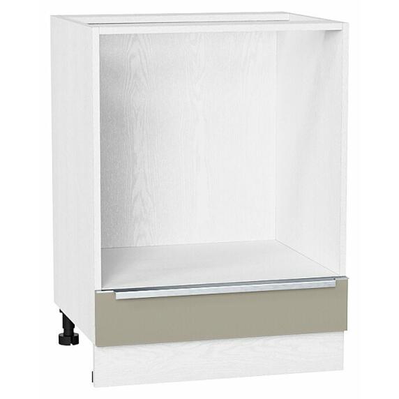 Шкаф нижний под духовку Фьюжн Silky Grey Белый 816*600*476