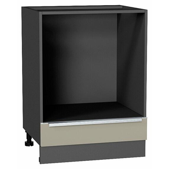 Шкаф нижний под духовку Фьюжн Silky Grey Graphite 816*600*476